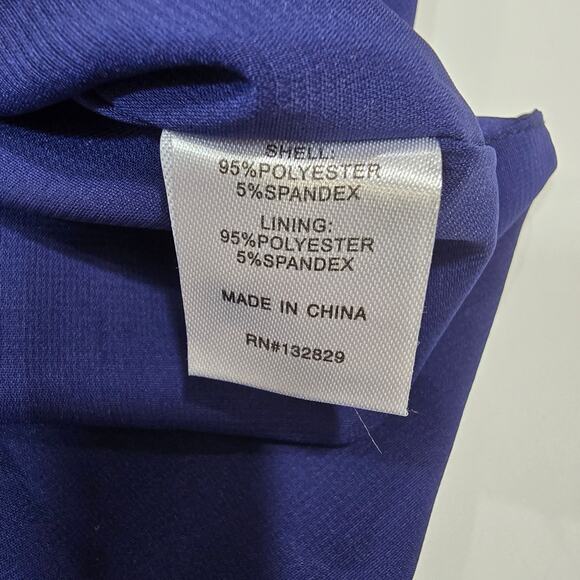 Superdown Frida Side Slit Dress in Navy - Picture 6 of 12